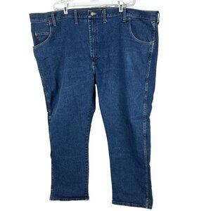 Wrangler Rugged Wear Mens Size 48x30 Classic Fit Blue Denim Jeans